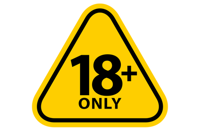 18 Plus Warning Triangle