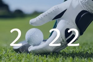 2022 Golfer Placing Ball on Tee
