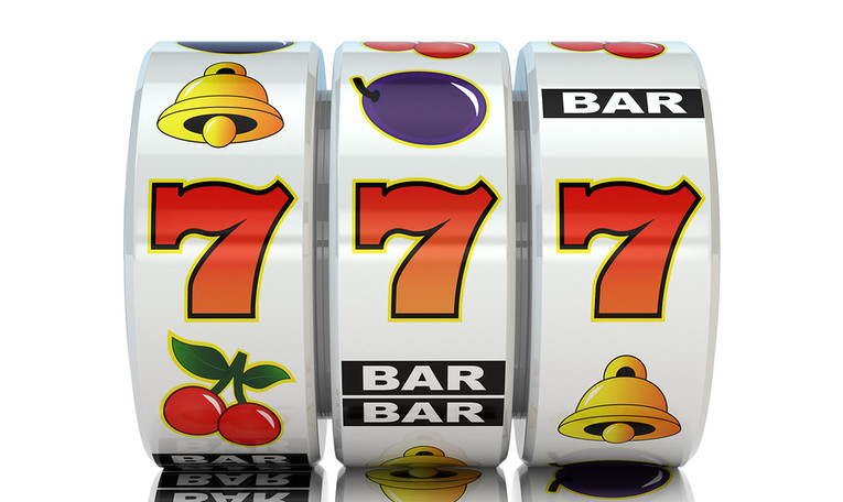 777 on Slot Machine Reel