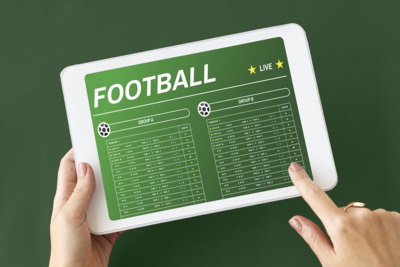 Football Betting on Tablet