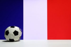 French Flag and Flat Football