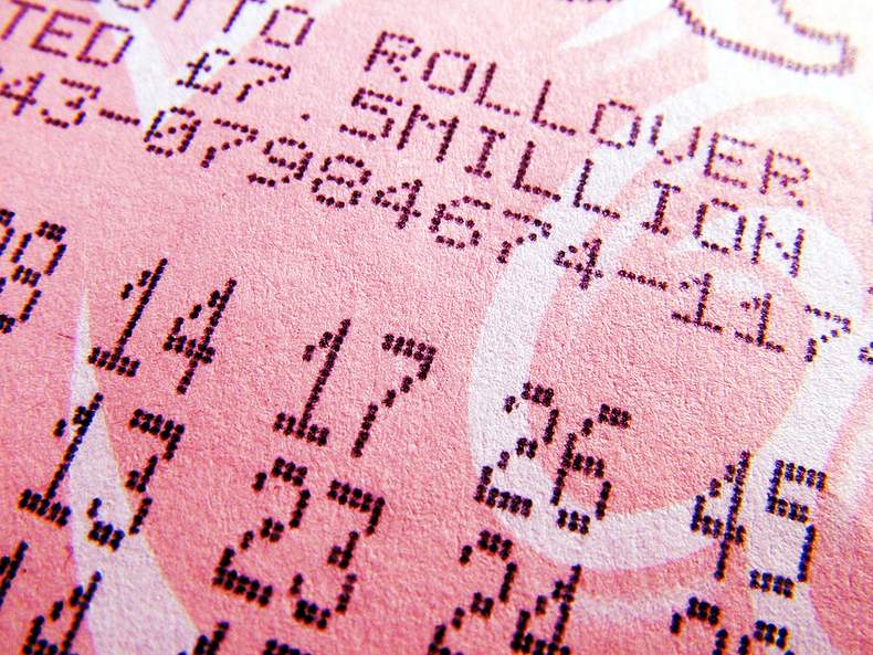 Lottery Ticket Close Up