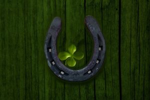 Lucky Horseshoe and Clover