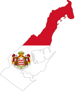 Map and Flag of Monaco