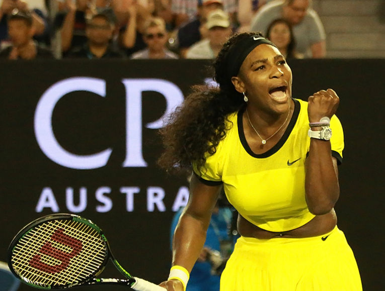 Serena Williams Celebrating