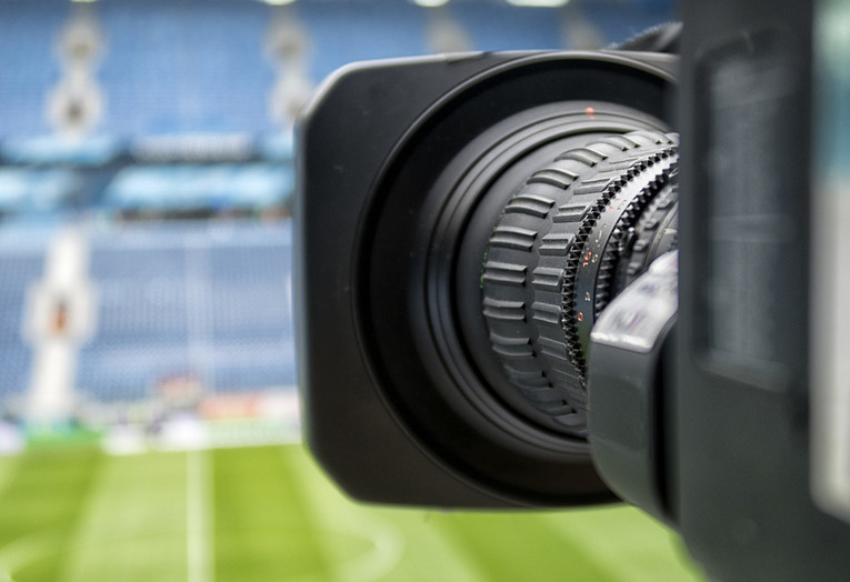 TV Camera at Football Game