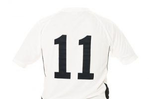 White Number 11 Football Shirt