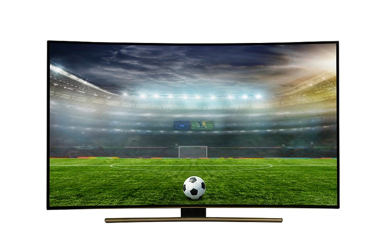 3D Football Match on TV