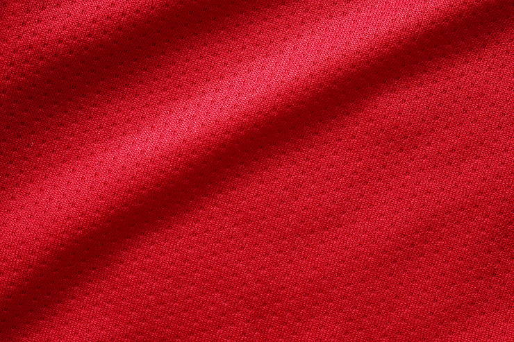 Red Football Shirt Material